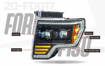 2009-2014 FORD F150 頭燈