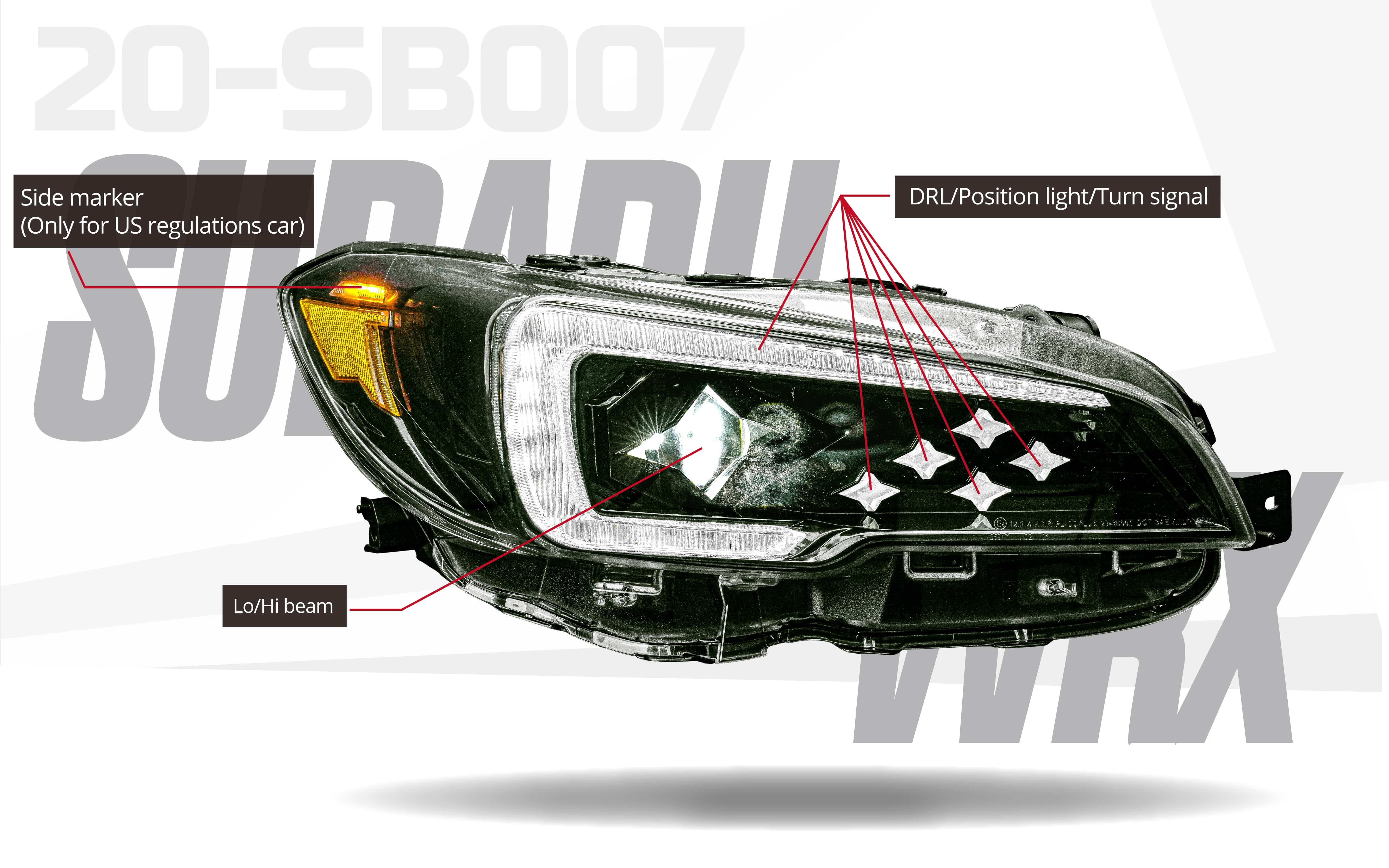 2014-2017 Subaru WRX Headlights – COPLUS